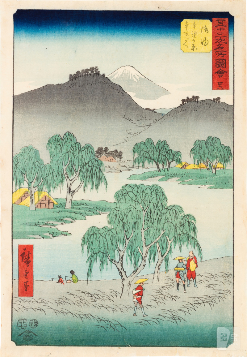 Utagawa Hiroshige (1797-1858) | The complete set of Famous Sights of the Fifty-three Stations (Gojusan tsugi meisho zue), also known as the Vertical Tokaido | Edo period, 19th century - 图67